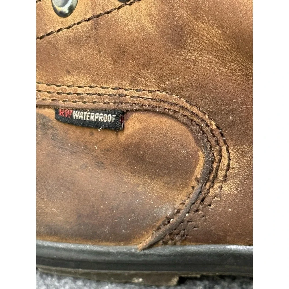 Red Wing Shoes Boots Mens Size 11.5 Brown Waterproof Leather King Toe 2240 Work
